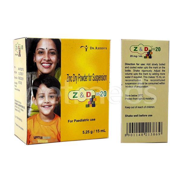 Z&D 20mg Dry Syrup 15ml (N) : Uses, Side Effects, Price | Netmeds
