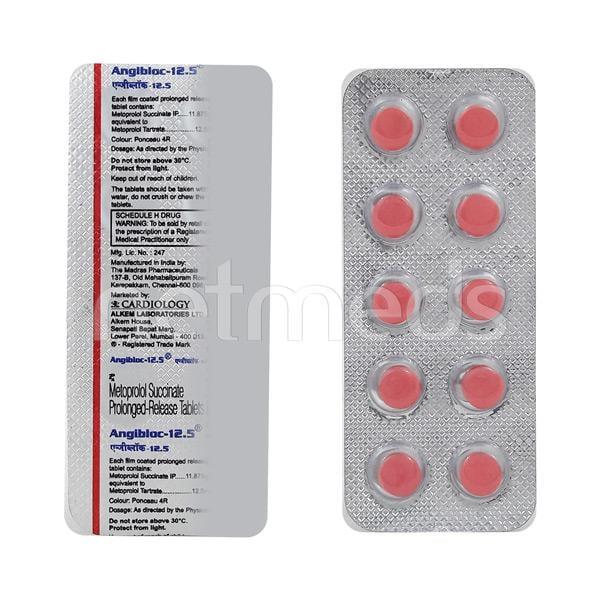 Angibloc 12.5mg Tablet 10'S - Buy Medicines online at Best Price from ...