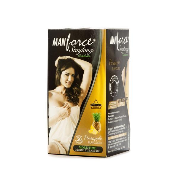 MANFORCE CONDOMS STAYLONG PINEAPPLE 20'S online at best price-Condoms