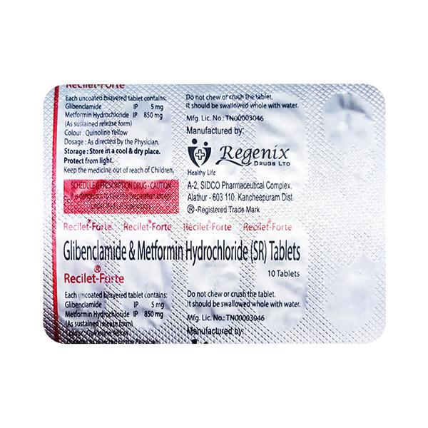 Recilet Forte 5mg Tablet 10'S : Price, Uses, Side Effects | Netmeds