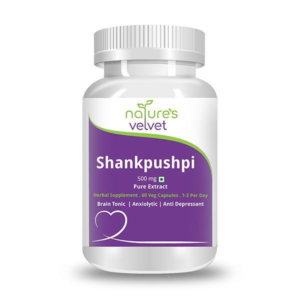 Natures Velvet Shankpushpi Pure Extract 500 mg Capsules 60's