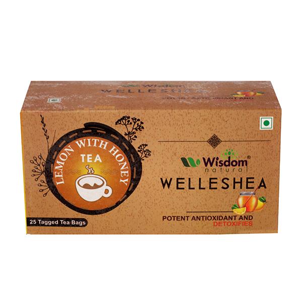 Wisdom Natural Welleshea Green Tea - Lemon with Honey 25's