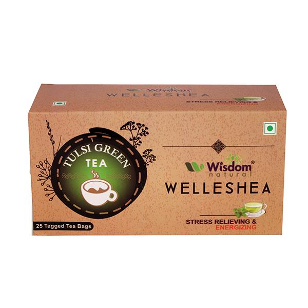 Wisdom Natural Welleshea Green Tea - Tulsi 25's
