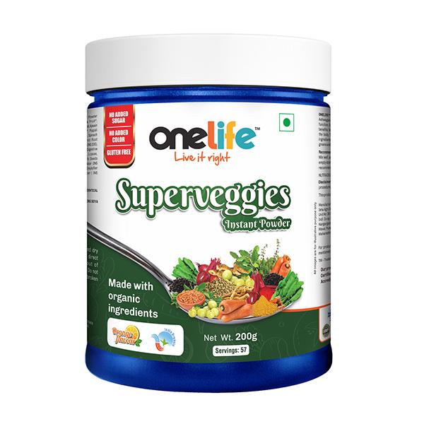 Onelife Organic Super Veggies Instant Powder 200 gm Online at Best ...