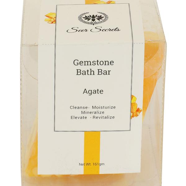 Buy Seer Secrets Gemstone Bath Bar - Agate 160 gm Online at Discounted ...