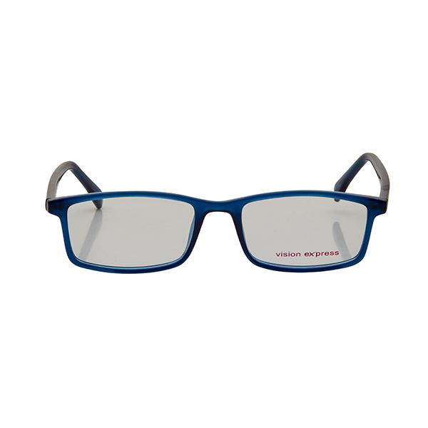 Buy Vision Express 28975 Blue Rectangle Eyeglasses (Including UV Blue ...