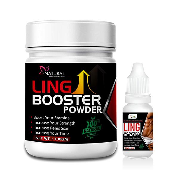 Natural Ling Booster Powder 100 gm + Ling Booster Oil 15 ml