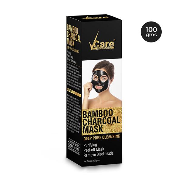 Buy VCare Bamboo Charcoal Peel-Off Face Mask 100 gm Online at ...