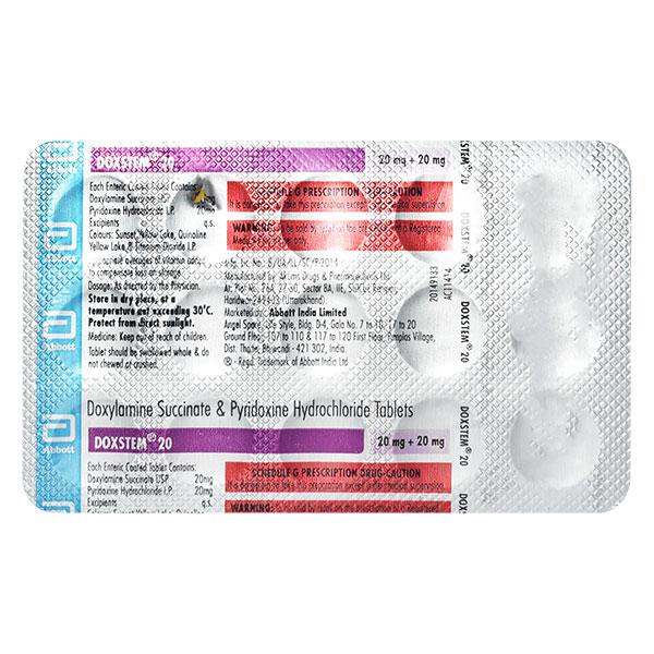 DOXSTEM 20mg Tablet 15's : Price, Uses, Side Effects | Netmeds