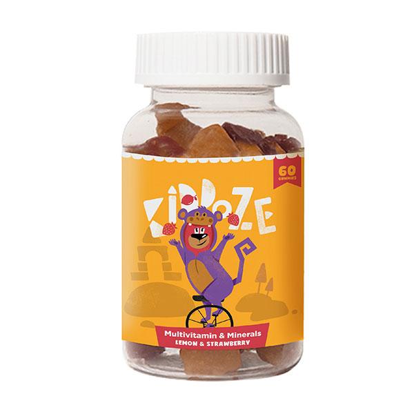 Buy Kiddoze Multivitamin & Minerals Gummies - Lemon & Strawberry ...