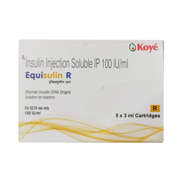 EQUISULIN R Cartridge 3ml Price, Uses, Side effects, Substitutes | Netmeds