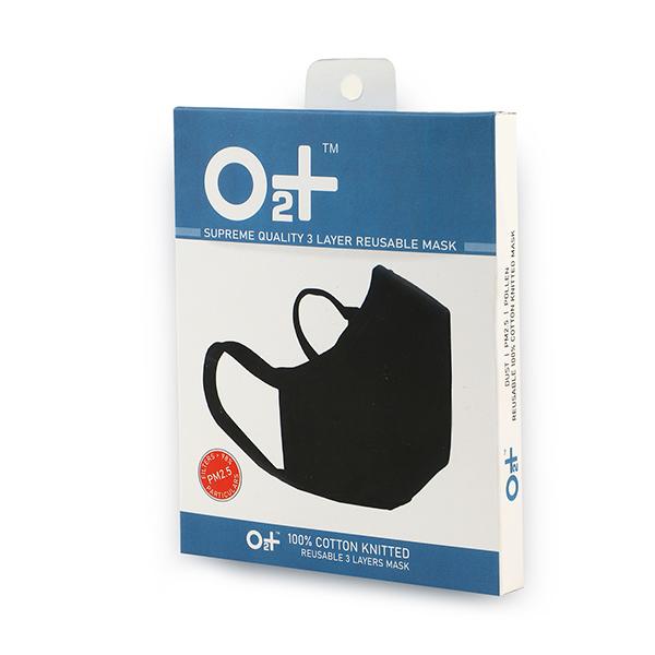 Buy O2+ 3 Layer Reusable Mask 1's Online at Discounted Price | Netmeds