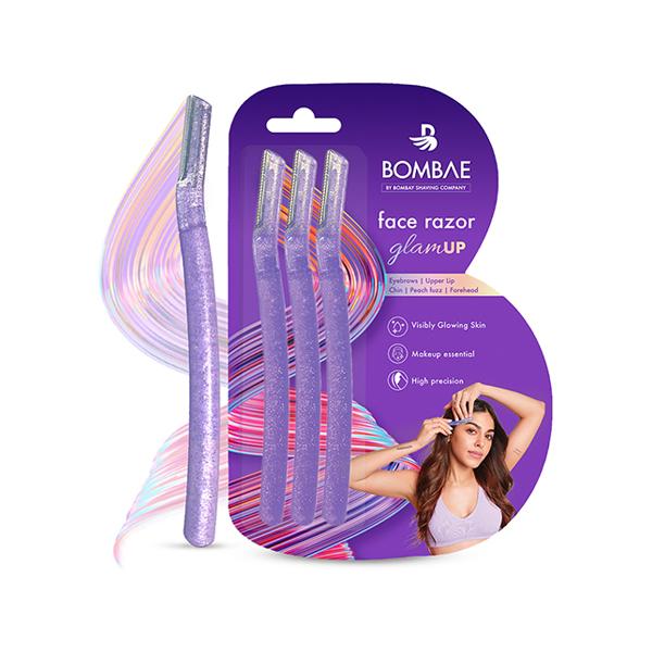 Buy Bombae Glamup Beauty Razor, Reusable and Painless Face Razor 3's ...