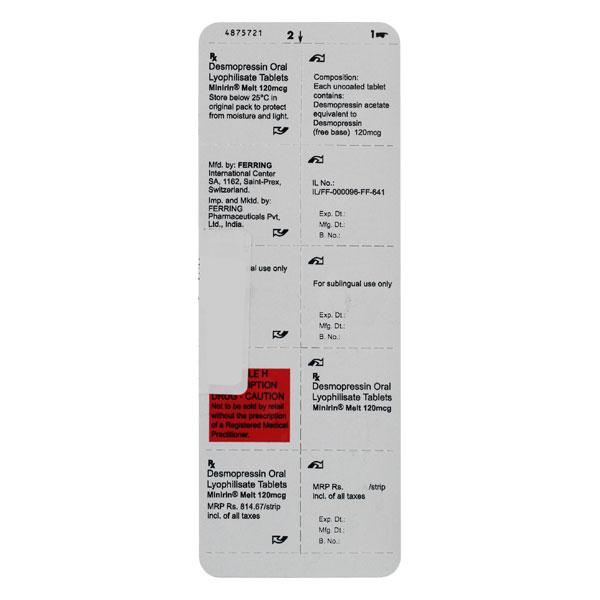minirin melt 120mcg tablets