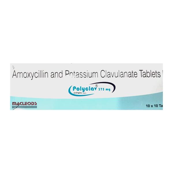POLYCLAV 375mg Tablet 10's Price, Uses, Side effects, Substitutes | Netmeds