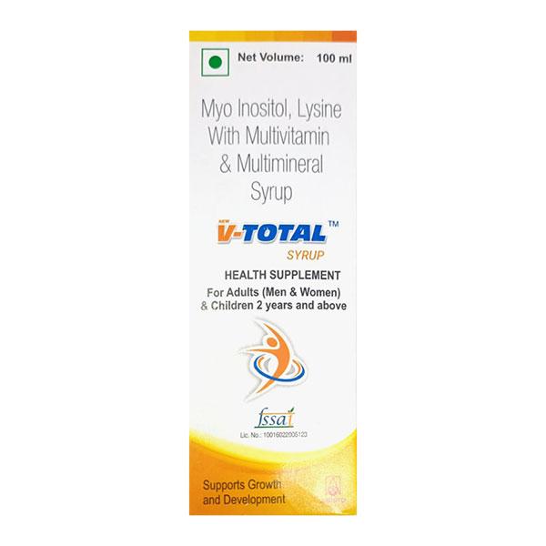 V Total New Syrup 100ml Price, Uses, Side effects | Netmeds