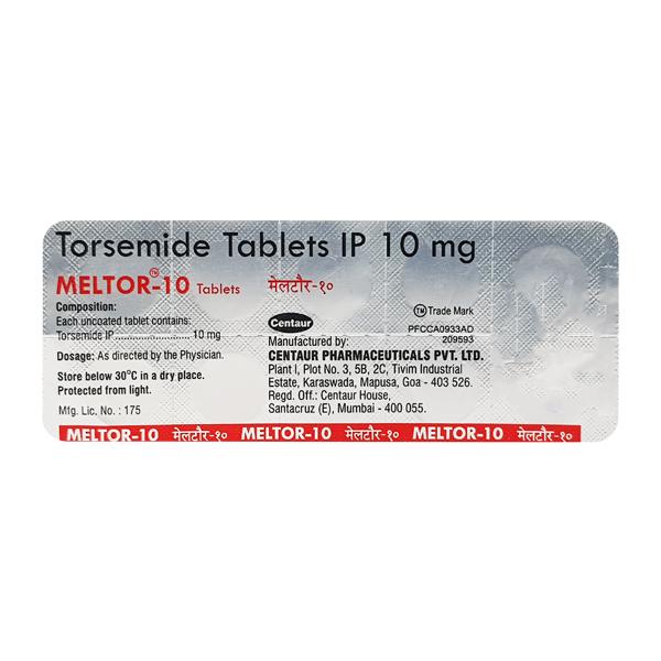 Meltor 10mg Tablet 10'S : Uses, Side Effects, Price | Netmeds