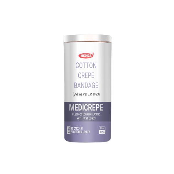 Buy Medica Medicrepe Cotton Crepe Bandage (10 cm x 4 mtr) Online at ...