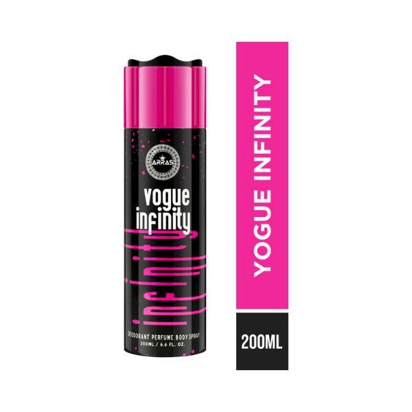 Buy Arras Yogue Infinity Deodorant Body Spray, Long Lasting Fragances ...