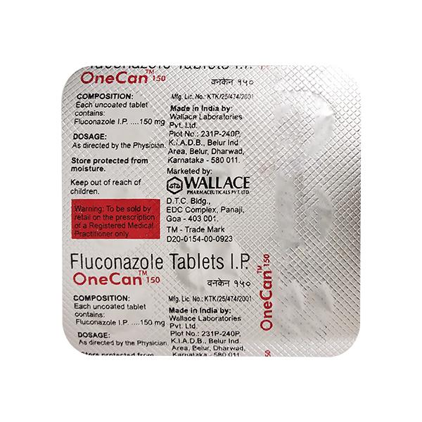 ONECAN 150 Tablet 8's Price, Uses, Side effects, Substitutes | Netmeds