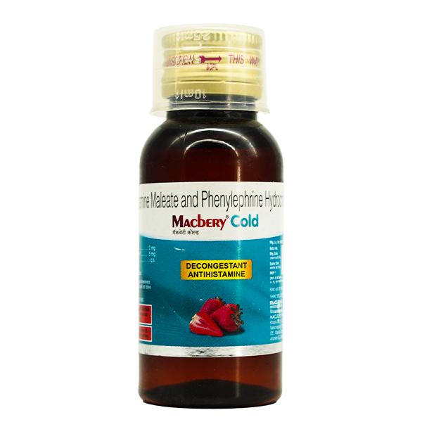 MACBERY COLD Syrup 60ml Price, Uses, Side effects, Substitutes | Netmeds