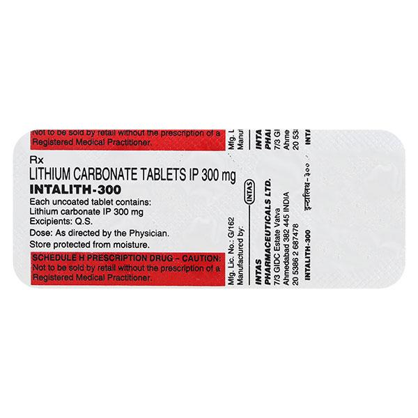 intalith 300mg tablet
