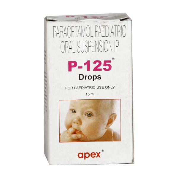 P 125mg Drops 15ml Price, Uses, Side effects, Substitutes | Netmeds