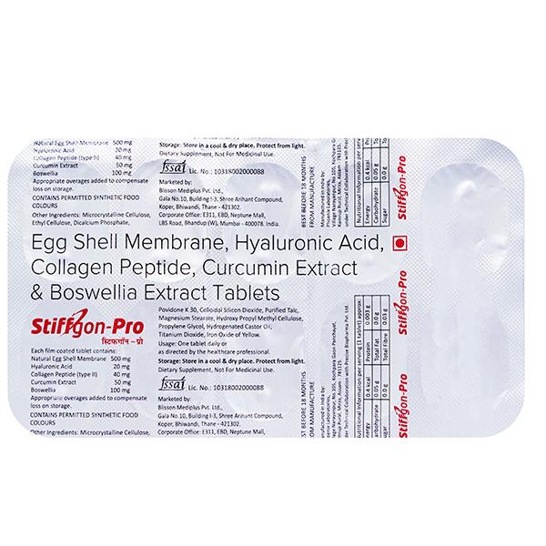 STIFFGON PRO Tablet 10's Price, Uses, Side effects, Substitutes | Netmeds