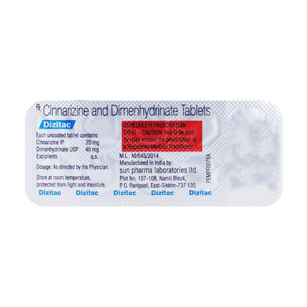 Buy Dizitac Tablet 10'S Online at Upto 25% OFF | Netmeds
