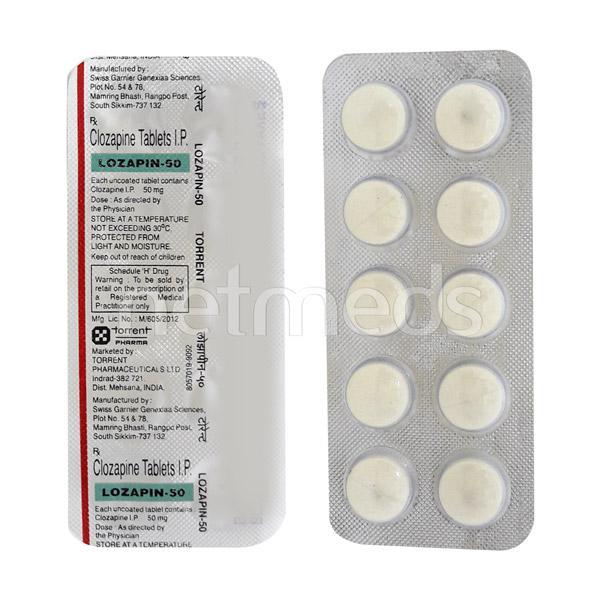 lozapin 50mg tablet