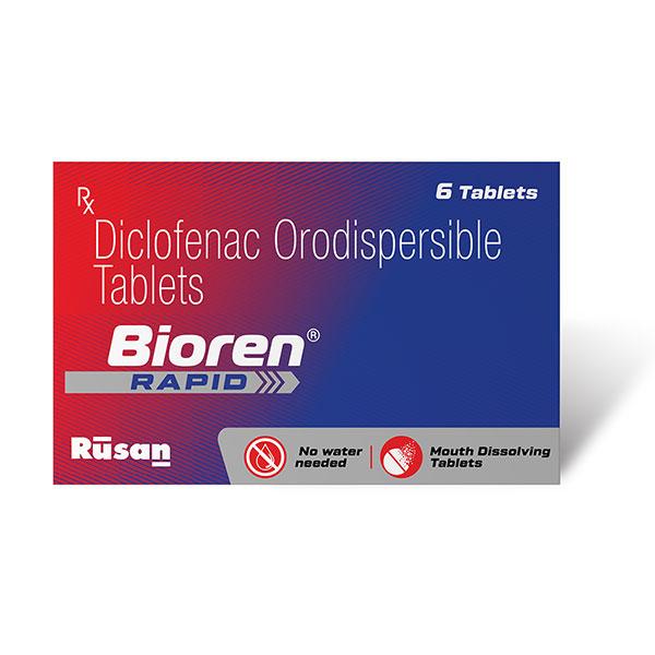 Bioren Rapid Mouth Dissolving Orodispersible Tablet 6's Price, Uses ...