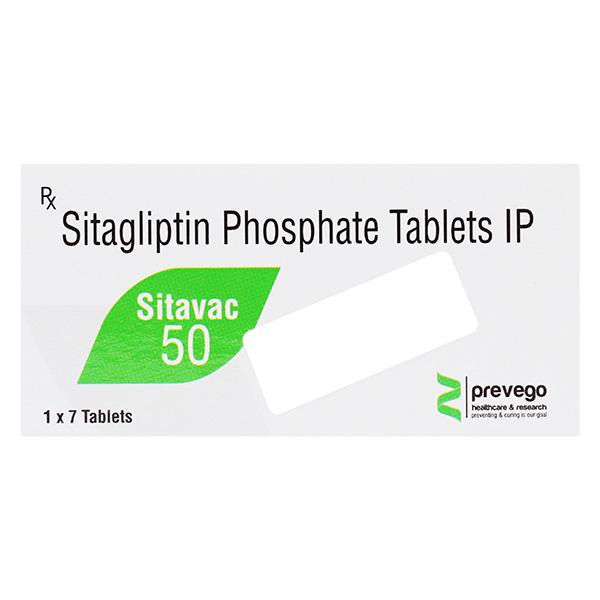 SITAVAC 50 Tablet 7's Price, Uses, Side effects, Substitutes | Netmeds