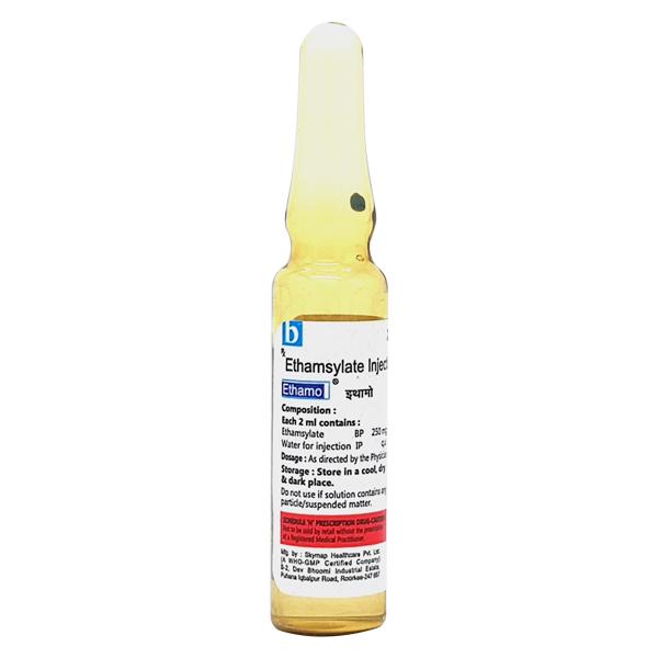 ETHAMO 125 Injection 2ml Price, Uses, Side effects, Substitutes | Netmeds