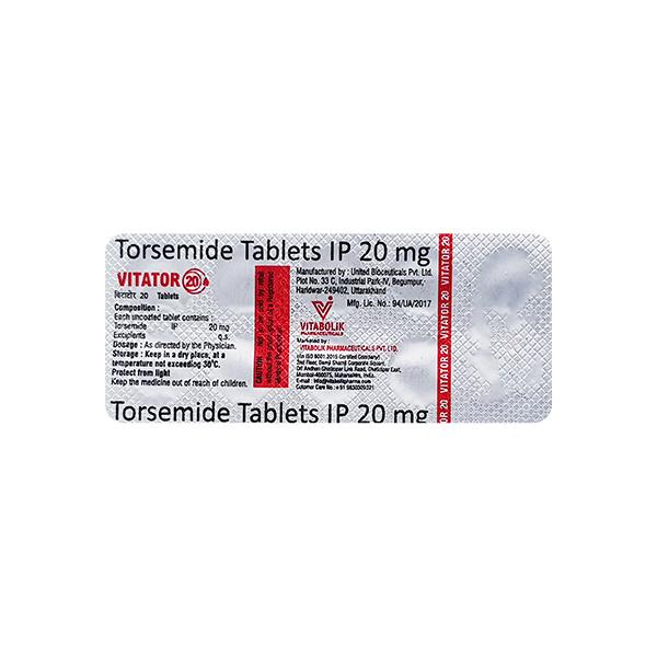 VITATOR 20mg Tablet 10's Price, Uses, Side effects, Substitutes | Netmeds