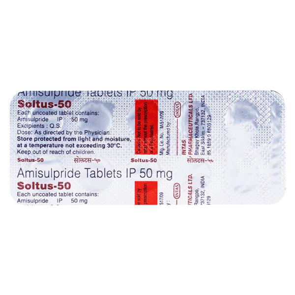 Soltus 50mg Tablet 10'S Price, Uses, Side effects, Substitutes | Netmeds