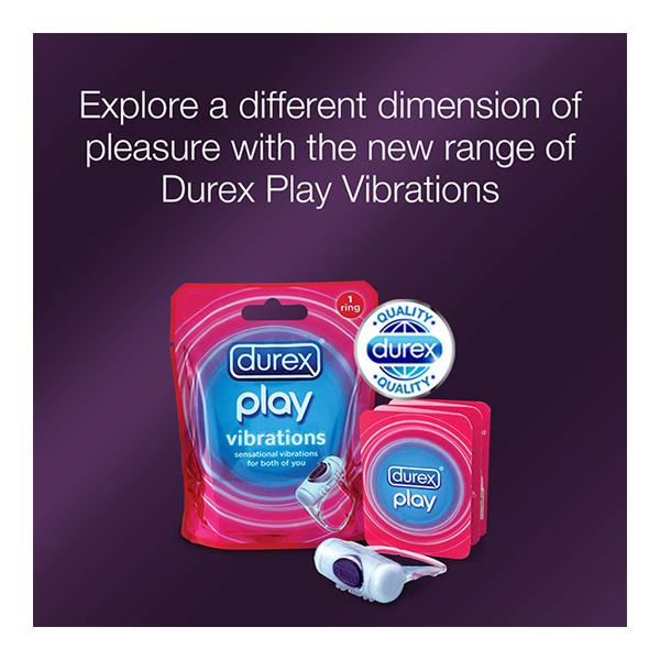 durex vibrating condom DUREX® Play™ Vibrations™ Vibrating Ring and Latex Condom main image 0