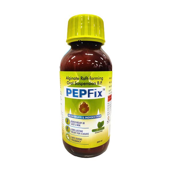 Pepfix Sugar Free Mint Flavour Oral Suspension 200ml Price, Uses, Side ...