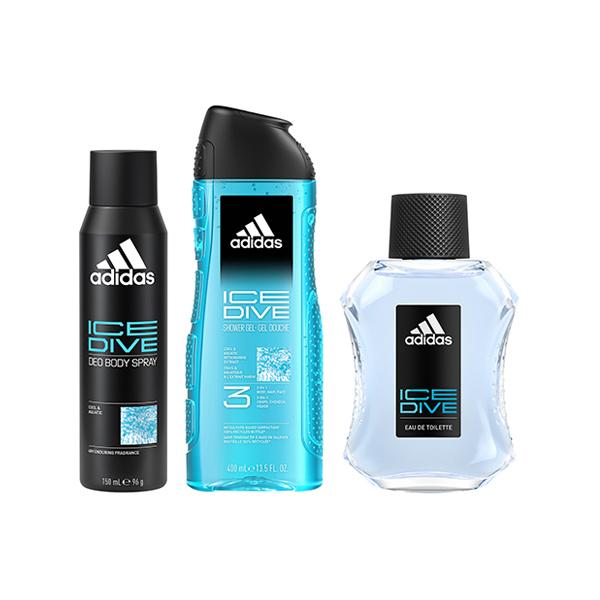 Buy Adidas Ice Dive Eau De Toilette 100ml Deodorant Spray 150ml