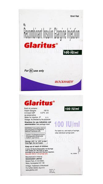Glaritus 100IU Injection 1X10ml : Price, Uses, Side Effects | Netmeds