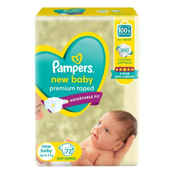 Pampers New Baby Diaper Pants 72's Soft Diaper Pants for