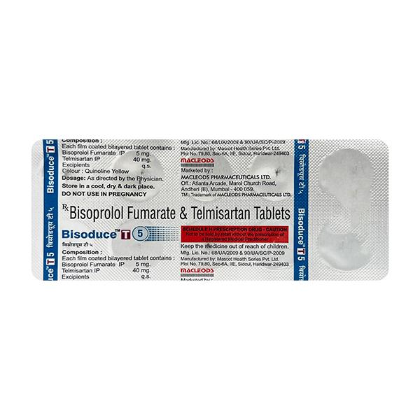 Bisoduce T 5 Tablet 10's Price, Uses, Side effects | Netmeds