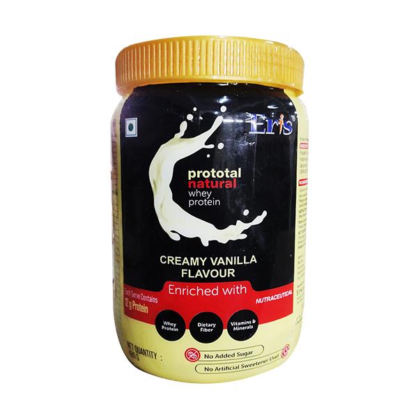 PROTOTAL NATURAL WHEY PROTEIN NO ADDED SUGAR CREAMY VANILLA FLAVOUR ...