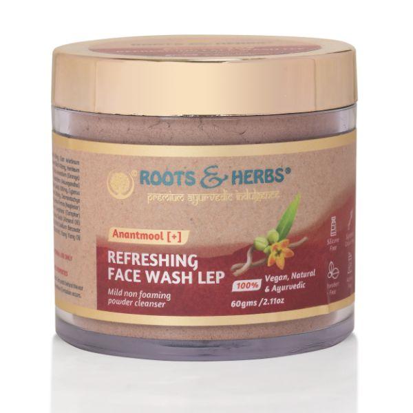 Buy Roots & Herbs Refreshing Face Wash Lep Powder - Anantmool+ 60 gm ...