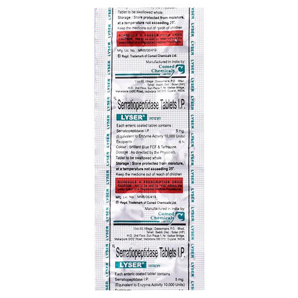 Buy Lyser 10mg Tablet 10'S Online at Upto 25% OFF | Netmeds
