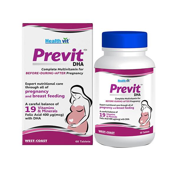 Buy Healthvit Previt DHA Tablet 60's Online at Discounted Price | Netmeds