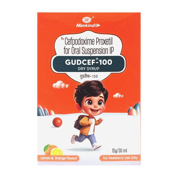 GUDCEF 100 LEMON & ORANGE FLAVOUR Dry Syrup 30ml