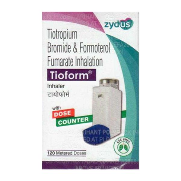 Tioform With Dose Counter Inhaler 120md Price, Uses, Side effects | Netmeds