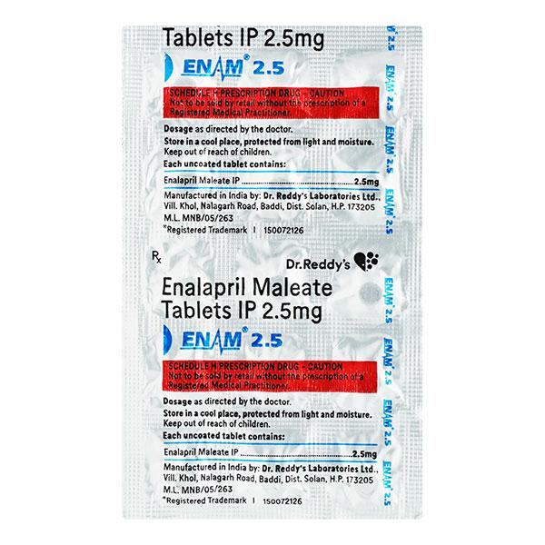 enam 2.5mg tablets