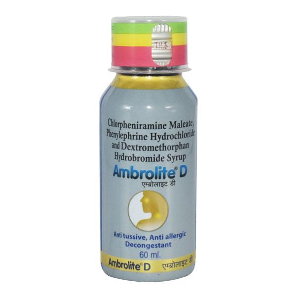 Ambrolite D Syrup 60ml Price, Uses, Side effects, Substitutes | Netmeds