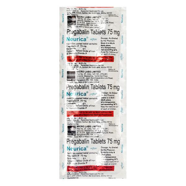 NEURICA Tablet 10's Price, Uses, Side effects, Substitutes | Netmeds